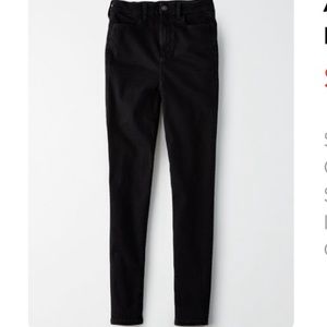 AE Curvy High Waisted Black Skinny Jean